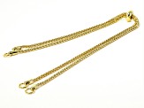 Sliding Adjustable 18" Necklace Chain In Gold Tone