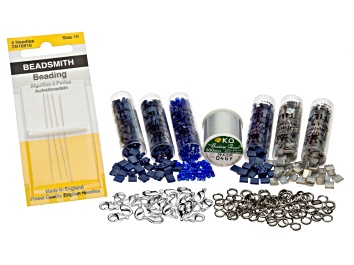Picture of SLINKY TILA BEADING KIT INCLUDES BEADS NEEDLES CLASPS GRAPH SPLIT RINGS THREAD