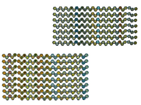 Honeycomb 6mm Glass Beads in Jet Color Laser Ab Core &Jet Color Laser Ab Web Apx 240 Beads Ea Design