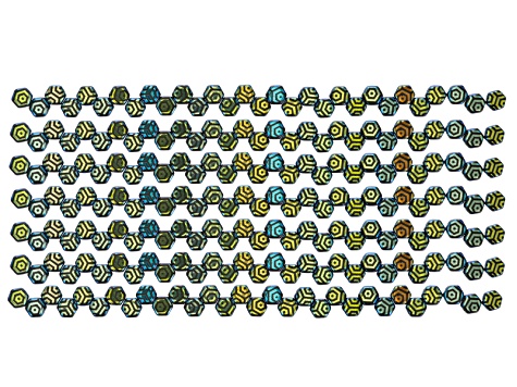 Honeycomb 6mm Glass Beads in Jet Color Laser Ab Core &Jet Color Laser Ab Web Apx 240 Beads Ea Design