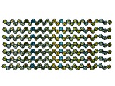 Honeycomb 6mm Glass Beads in Jet Color Laser Ab Core &Jet Color Laser Ab Web Apx 240 Beads Ea Design
