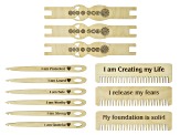Jewel Goddess Comb Pack of 3, Needle 6 Pack, & Shuttle Pack of 3