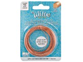 Wire Tarnish Resistance Soft Temper 21G Half Round and Square Natural Copper appx 14yd Total