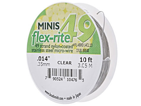Flex-Rite 49 Strand Nylon-Coated Stainless Steel Beading Micro-Wire Set ...