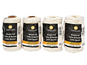 Natural Cotton 4mm & 6mm Macramé Cord Set of 4