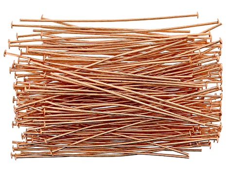 Headpins Kit In 21g Copper Tone 2" And 24g Silver Tone 1" 144pcs Each
