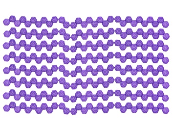 Picture of Honeycomb 6mm Glass Beads in Laser Silk Violet Web Appx 240 Beads