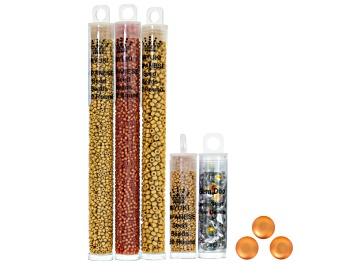 15/0 Glass Seed Bead Kit in 8 Assorted Colors - JMBKIT0012