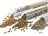 11/0 glass seed beads in assorted colors appx 23-24gm tubes each