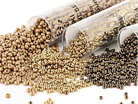 Bead Embroidery Basics & Beyond Supply Kit Beading Foundation, Beads, Glue, Ultrasuede and Needles