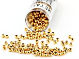 11/0 Metal Seed Beads in 24k Gold Plated appx 15 Grams