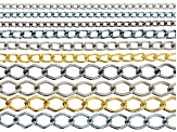 Aluminum Chain Kit in Assorted Sizes & Tones 10 Pieces Total