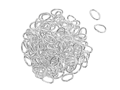 Magnetic Clasp Appx 6mm Set of 72 and Appx 4x6mm Oval Jump Rings Appx 288 in Silver Tone & Gold Tone