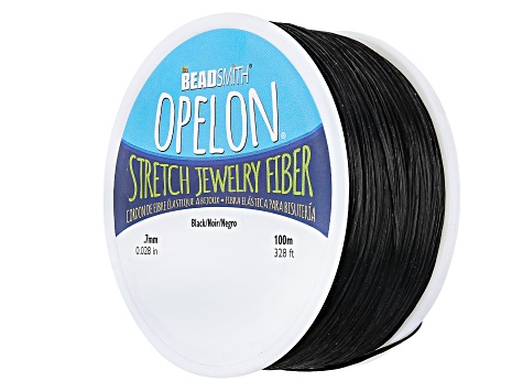 Opelon Stretch Jewelry Fiber Cord 0.7mm Appx 100 Meters - Black -  JMBKIT617A