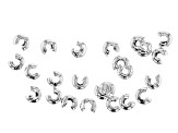 Crimp Tube Beads and Crimp Covers Kit in 3 Designs in Silver Tone and Gold Tone Appx 240 Pieces