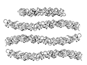 Magnetic Clasp Kit in Silver Tone Appx 36 Pieces Total