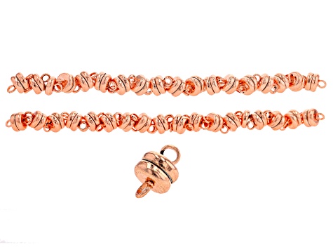 Magnetic Clasps Appx 6mm in Copper Tone Appx 36 Pieces