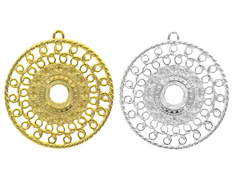 Pendant Accessory Set of 29 in Silver Tone & Gold Tone & assorted styles & sizes