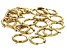 18k Gold Over Stainless Steel Round Huggie Lever Backs with Jump Ring appx 22 pcs total