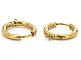 18k Gold Over Stainless Steel Round Huggie Lever Backs with Jump Ring appx 22 pcs total