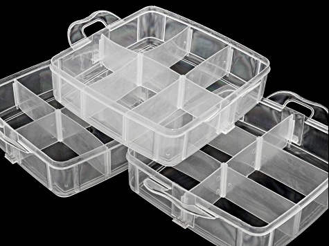 3 Piece Organizer Set with Adjustable Compartments