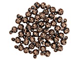 Bead with Jump Ring Kit in 3 Styles in Antiqued Copper Tone Appx 110 Pieces Total