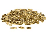 Textured Connectors Kit in 3 Styles in Antiqued Gold Tone Appx 120 Pieces Total