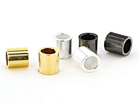 Soft Flex Crimp Tubes in 14k Gold Filled, Sterling Silver Filled, and Oxidized Sterling Silver