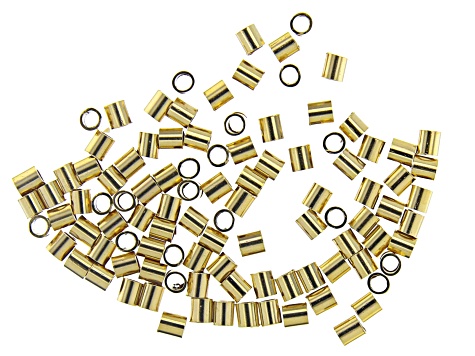 Soft Flex Crimp Tubes in 14k Gold Filled, Sterling Silver Filled, and Oxidized Sterling Silver