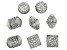 Moroccan Inspired Filigree Focal Bead Kit in Silver Tone with Glass Crystal Appx 8 Pieces Total