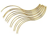 Wave Shaped Wire Components and Connectors in Gold Tone Appx 48 Pieces Total