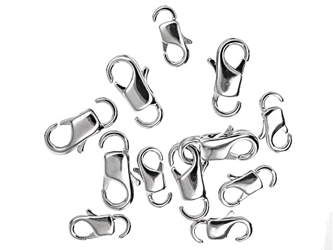 Fancy Quick Link in Assorted Designer Shapes in Silver Tone with Connectors and Clasps