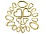 Fancy Spring Ring Clasp Set of 20 in Gold Tone in Assorted Shapes and Sizes