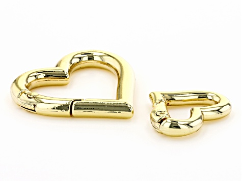 Fancy Spring Ring Clasp Set of 20 in Gold Tone in Assorted Shapes and Sizes