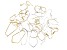 Vintaj Ear Wire Kit in Sterling Silver and Yellow Gold Tone Over Brass 7 Styles Appx 22 Pairs Total