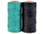 Wax Cord Appx 0.5mm Kit in Navy and Turquoise Color Appx 720 Yards Total