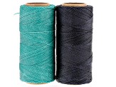 Wax Cord Appx 0.5mm Kit in Navy and Turquoise Color Appx 720 Yards Total