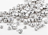 Crystal Dangle Component Kit in 3 Sizes in Silver Tone Appx 500 Pieces Total