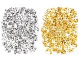 Clam Shell Bead Tip Finding with 2 Rings Kit in Silver Tone and Gold Tone Appx 500 Pieces