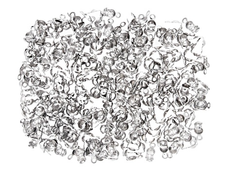 Clam Shell Bead Tip Finding with 2 Rings Kit in Silver Tone and Gold Tone Appx 500 Pieces