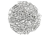 Stainless Steel Elongated Designer Cable Chain Appx 100" and Findings Appx 19 Pieces Total