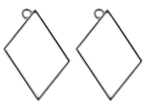 Frames for Enamel and Resin in Silver Tone with UV Tape Kit Appx 31 Pieces