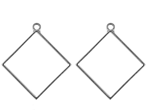 Frames for Enamel and Resin in Silver Tone with UV Tape Kit Appx 31 Pieces