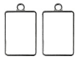 Frames for Enamel and Resin in Silver Tone with UV Tape Kit Appx 31 Pieces