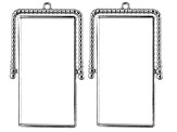 Hinged Spinner Frames for Enamel and Resin with UV Tape Kit in Silver Tone Appx 9 Pieces
