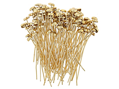 Leaf Shape Headpins appx 2" in length in Silver Tone, Gold Tone & Rose Gold Tone appx 300 Pieces