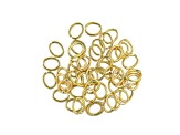 Oval Jump Rings Kit in 6 Sizes in Gold Tone Appx 260 Pieces