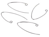 Sterling Silver Earring Findings in 2 Styles 4 Pairs Total