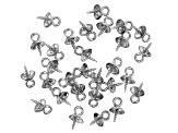 Stainless Steel Cup and Peg Jump Ring Bead Findings in 3 Sizes Appx 100 Pieces Total