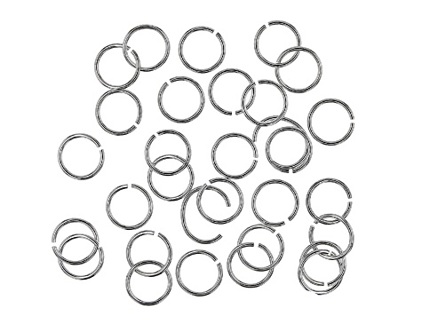 Sterling Silver Appx 6mm Jump Rings Appx 30 Pieces